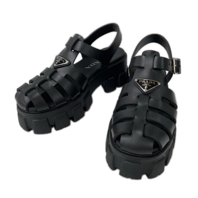 Prada Monolith Rubber Sandals from The Reluxe, photo 1 of 1