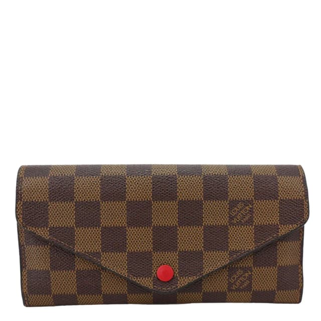Louis Vuitton Josephine Damier Ebene Wallet Brown in Brown Coated canvas from Dallas Designer Handbags, photo 1 of 1