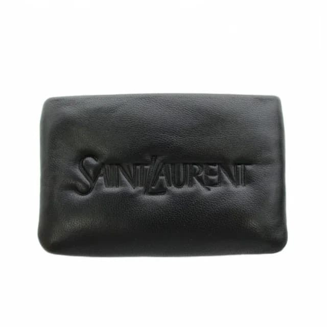 Saint Laurent Coin Purse Logo Lambskin Black in Black Lambskin from The Reluxe, photo 1 of 1