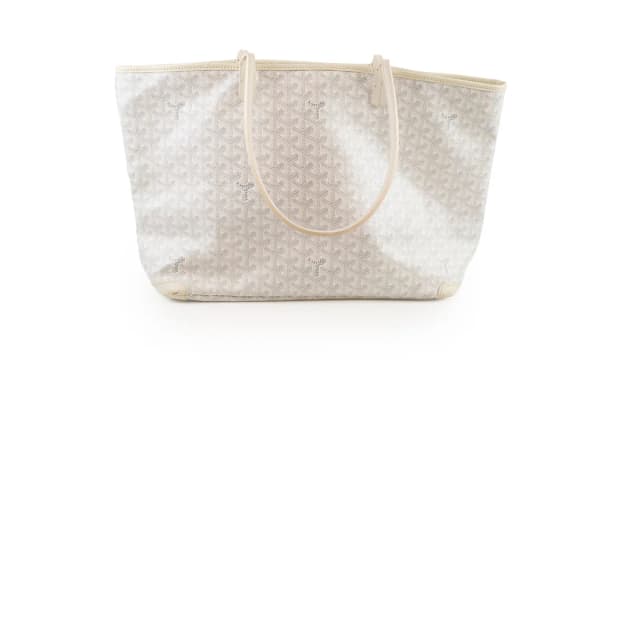 Goyard PM Artois Tote White in White Canvas from The Purse Affair, photo 1 of 1