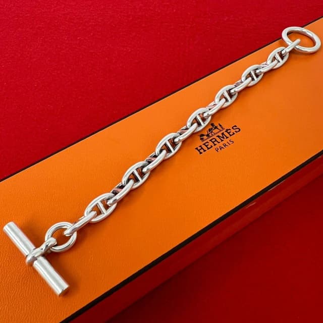 Hermès Vintage Chaine D'ancre PM 15 Links Bracelet 925 Sterling Silver in Silver from The Reluxe, photo 1 of 1