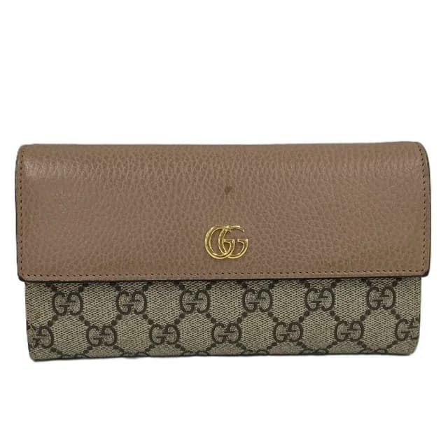 Gucci Bifold Wallet GG Supreme Bicolor Continental Leather in Leather from The Reluxe, photo 1 of 1