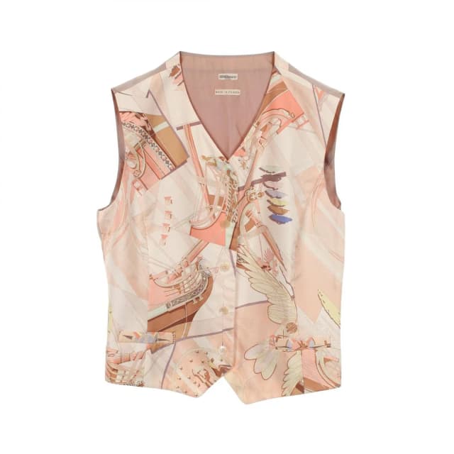 Hermès Vest Face Au Large Silk in Silk from The Reluxe, photo 1 of 1