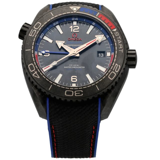 Omega Planet Ocean ETNZ Deep Black 215.92.46.22.01.004 45.5mm Ceramic Watch in Black Ceramic from H&T, photo 1 of 1
