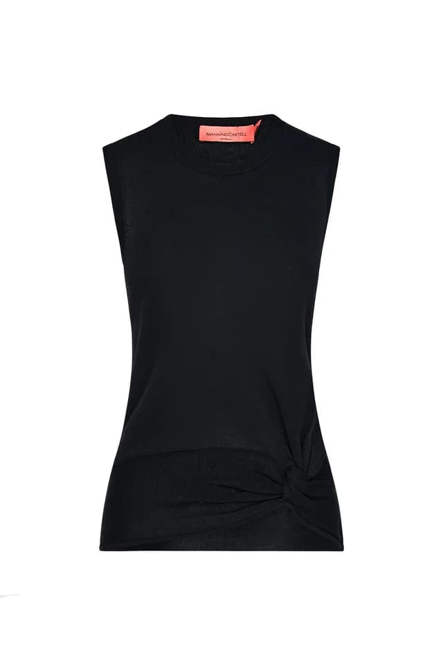 MANNING CARTELL Twisted Knit Top in BLACK, image 1 of 1 from Manning Cartell