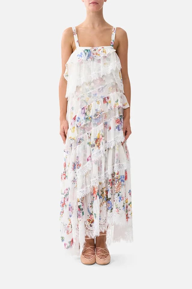 Camilla eBoutique ASYMMETRIC SPLICED LACE DRESS I LEFT MY HEART IN GRANADA, image 1 of 1 from CAMILLA