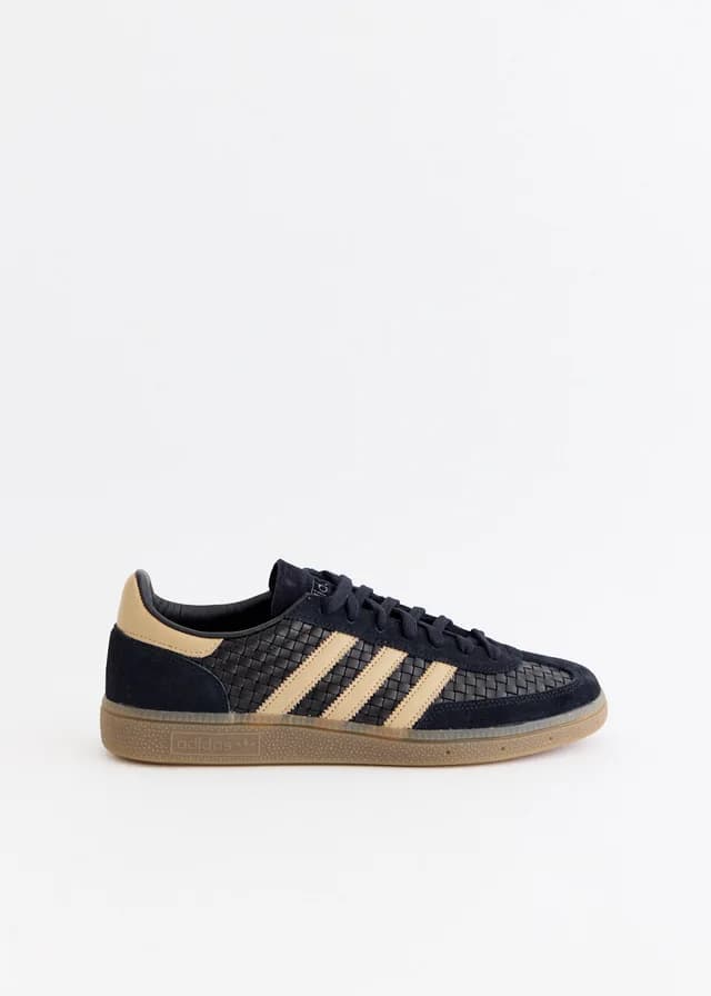Adidas Handball Spezial 'Basket Weave' Sneakers in CBLACK/TRAKHA/GUM5, image 1 of 1 from Incu