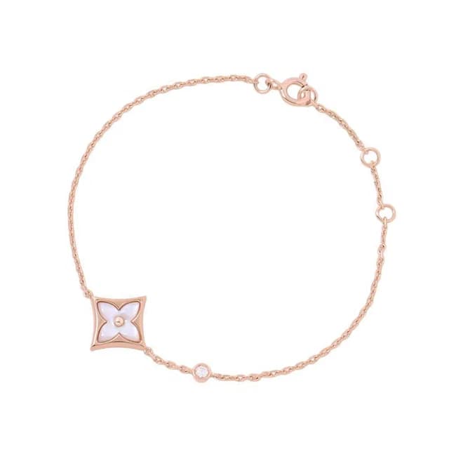 Louis Vuitton Bracelet Star Blossom BB Pink Mother of Pearl Diamond 18k Gold in Pink from The Reluxe, photo 1 of 1