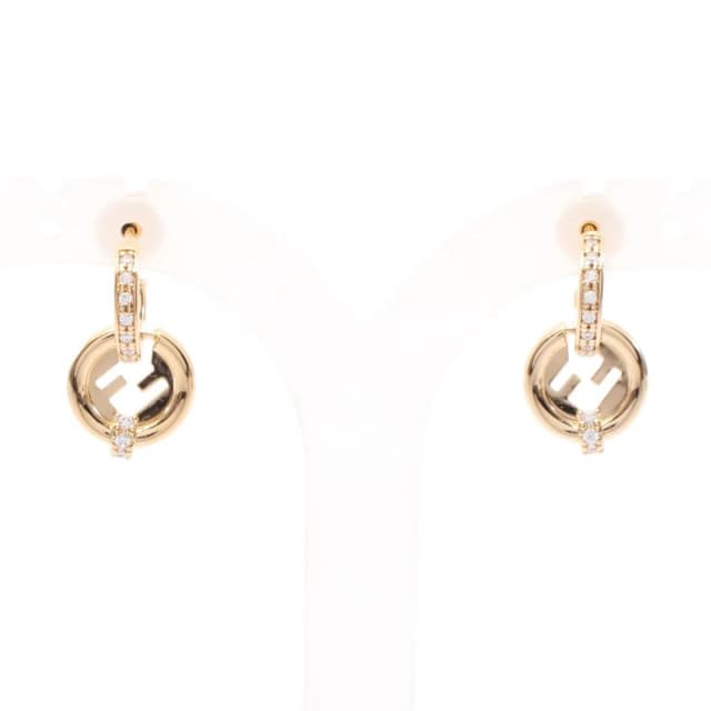 Fendi Earrings Ever Round Gold in Gold from The Reluxe, photo 1 of 1