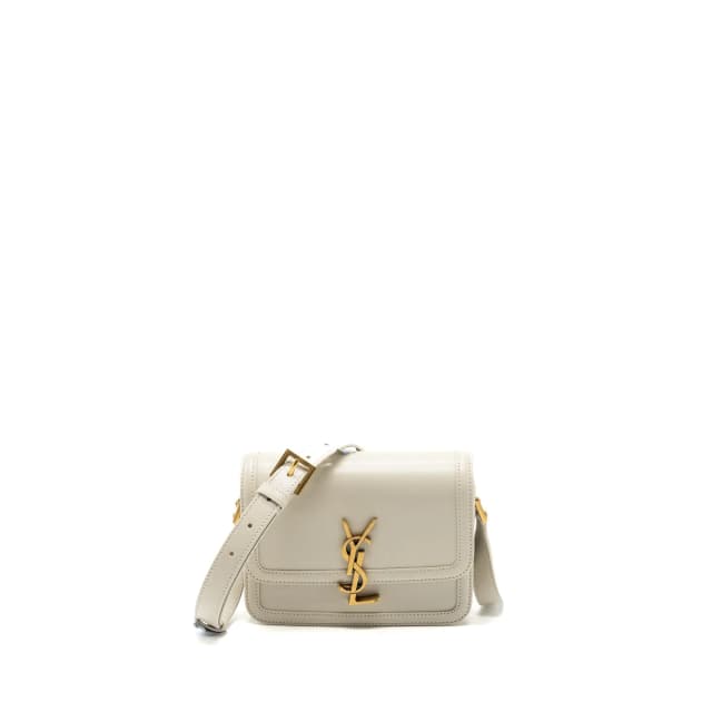 Saint Laurent Small Solferino Satchel Crossbody Bag White GHW in White Leather from EMIER, photo 1 of 1