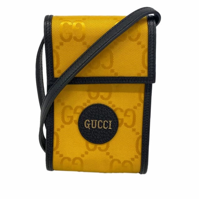 Gucci Shoulder Bag Jumbo GG Nylon Canvas Yellow Black Silver in Black Canvas from The Reluxe, photo 1 of 1
