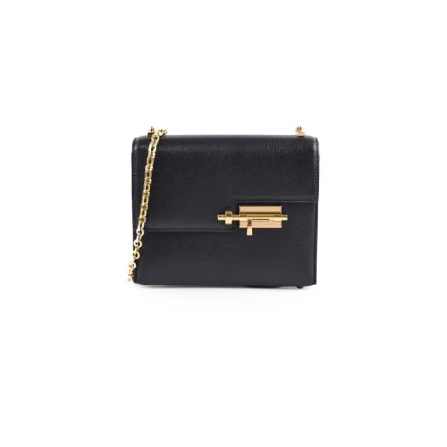 Hermès Verrou Chaine Mini Bag Black in Black Goatskin from The Purse Affair, photo 1 of 1