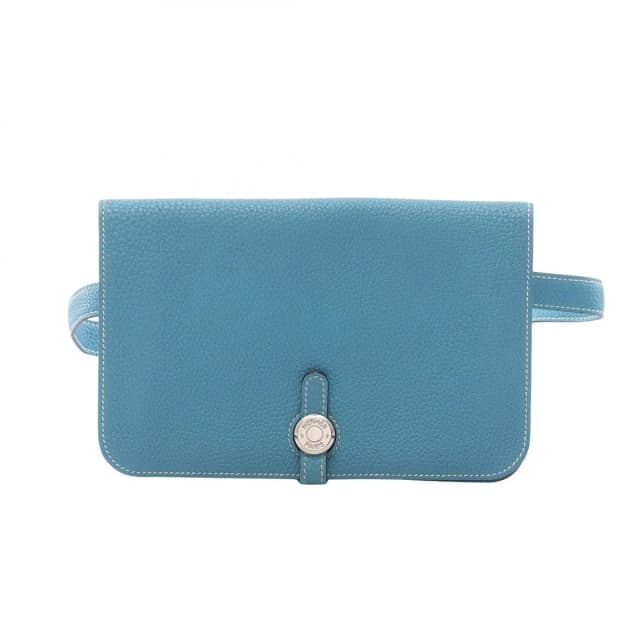 Hermès Waist Bag Dogon Posh Blue Jean Leather in Blue Leather from The Reluxe, photo 1 of 1
