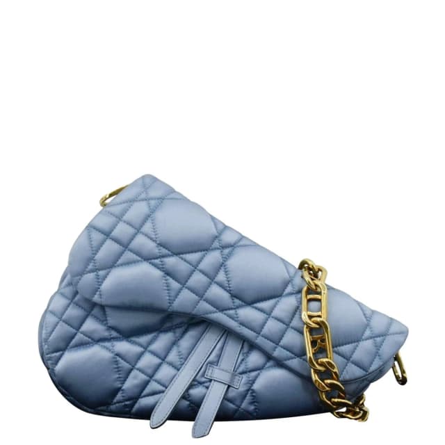 Dior x ERL Micro Venice Saddle Nylon Crossbody Bag Light Blue in Blue Nylon from Dallas Designer Handbags, photo 1 of 1