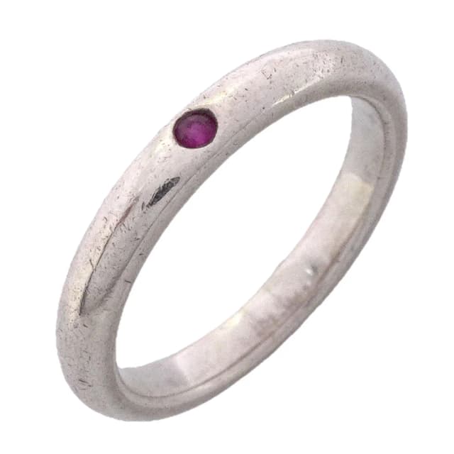 Tiffany & Co. Ring Stacking Band 925 Sterling Silver Ruby in Silver from The Reluxe, photo 1 of 1