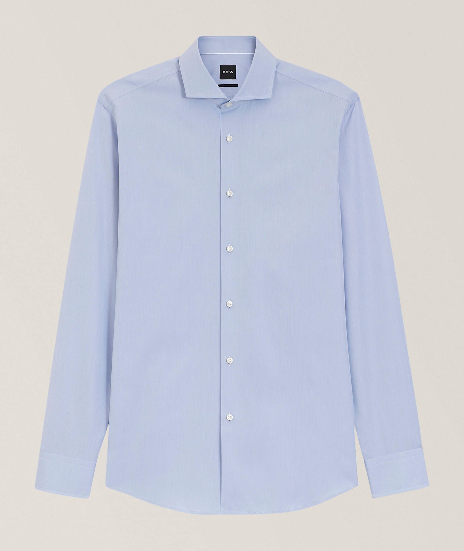 BOSS Hank Cotton Chambray Shirt in Purple, image 1 of 1 from Harry Rosen