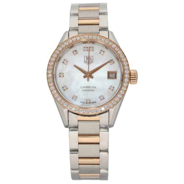 TAG Heuer Carrera WAR2453-3 28mm Bi-Colour Watch from H&T, photo 1 of 1