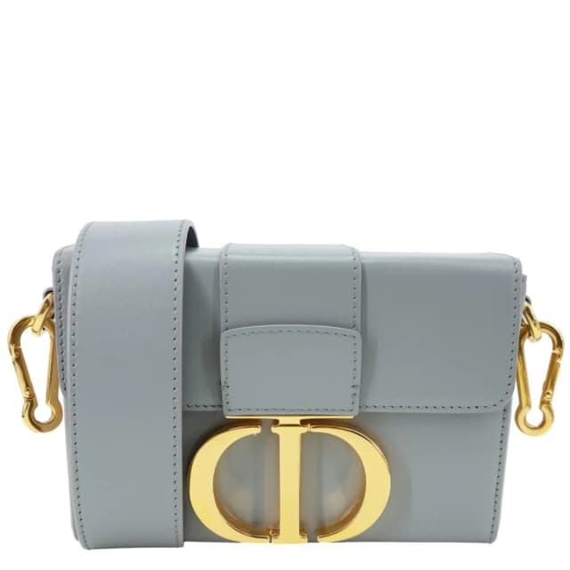 Dior 30 Montaigne Flap Smooth Calfskin Leather Crossbody Bag Grey in Grey Calfskin from Dallas Designer Handbags, photo 1 of 1