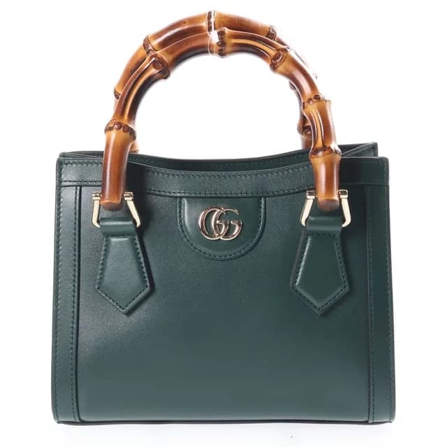 Gucci Diana Small Shoulder Bag Leather Green in Green Leather from The Reluxe, photo 1 of 1