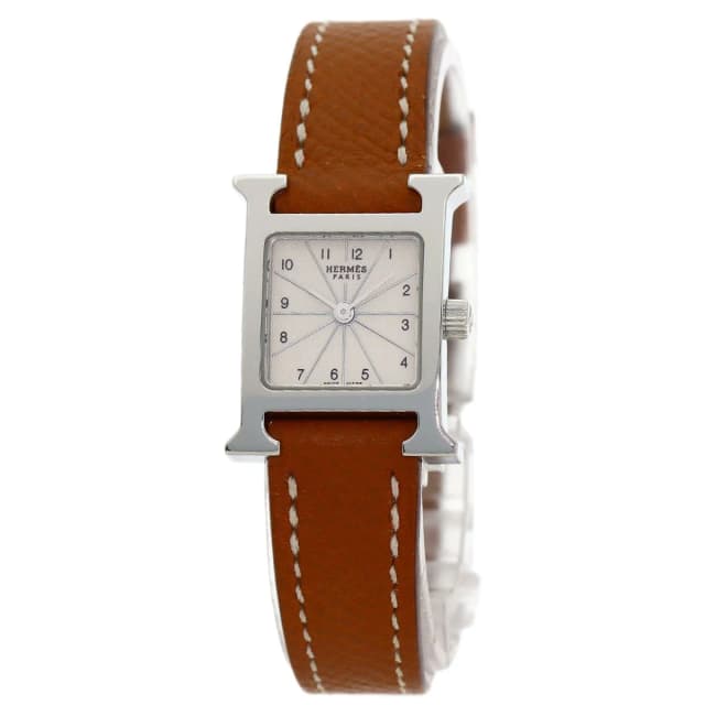 Hermès H Watch Mini SS Leather in Leather from The Reluxe, photo 1 of 1
