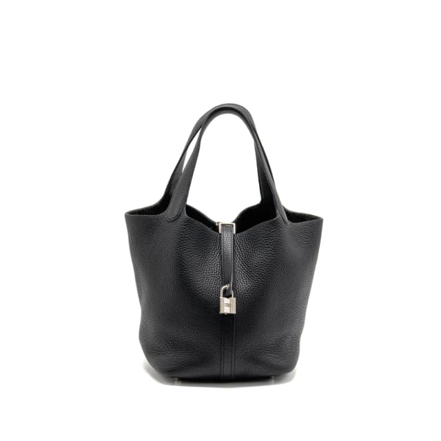 Hermès Picotin 22 lock bag clemence black SHW stamp D in Black Clemence leather from EMIER, photo 1 of 1