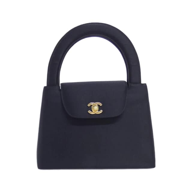 Chanel Vintage Bag Handbag Black in Black Satin from The Reluxe, photo 1 of 1