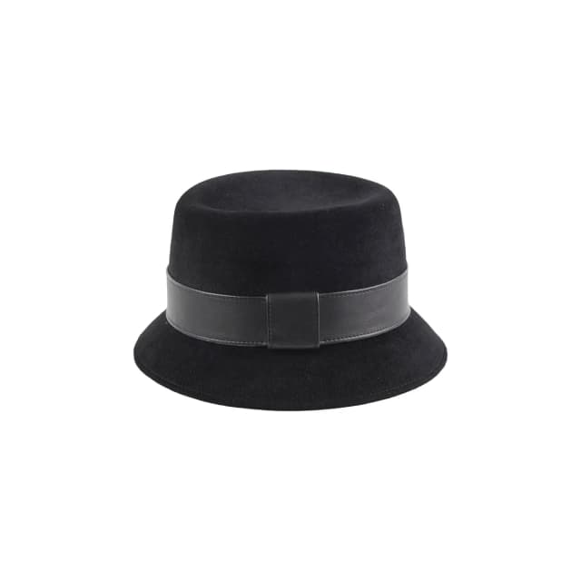 Hermès Hat Size 58 in Black Lambskin from The Purse Affair, photo 1 of 1