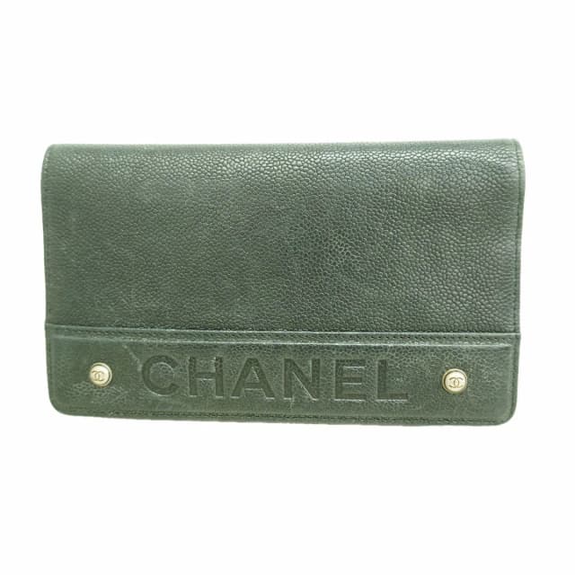 Chanel Wallet Caviar Leather Black Silver in Black Caviar leather from The Reluxe, photo 1 of 1