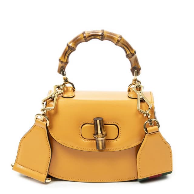 Gucci Mini Bamboo Smooth Calfskin Messenger Bag in Calfskin from The Reluxe, photo 1 of 1