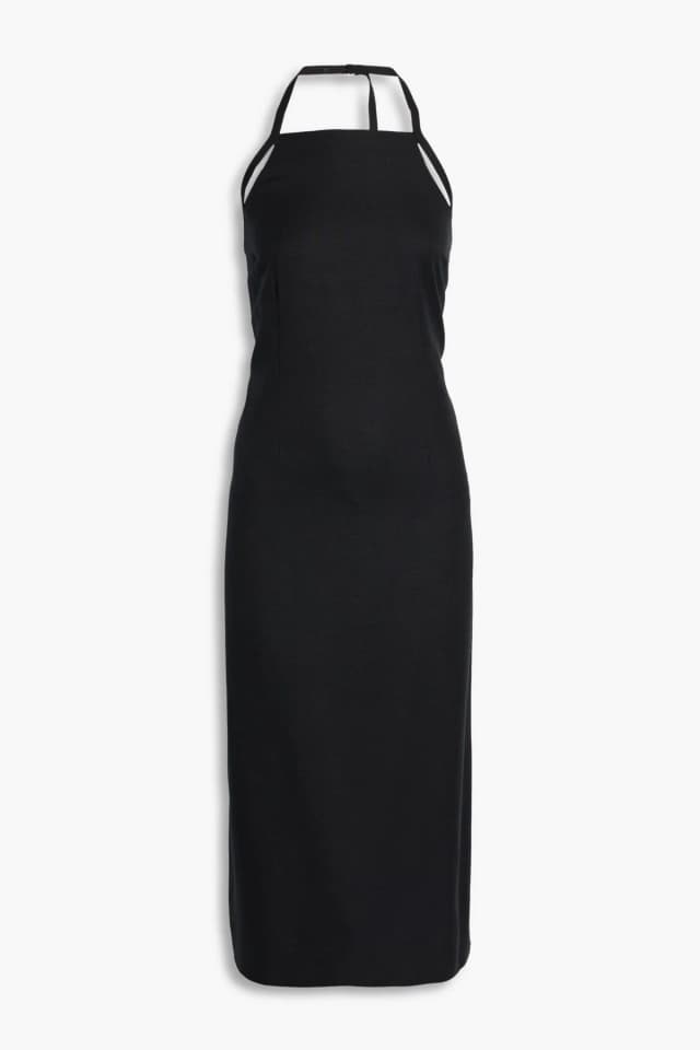 Vince. Twill Halterneck Midi Dress, image 1 of 1 from THE OUTNET