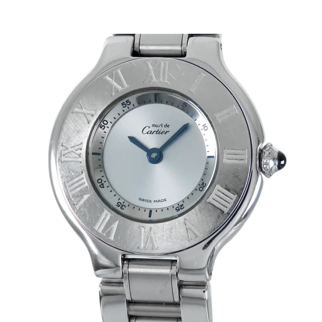 Must 21 SM Silver SS Must de Cartier Vantian Watch in Silver from The Reluxe, photo 1 of 1