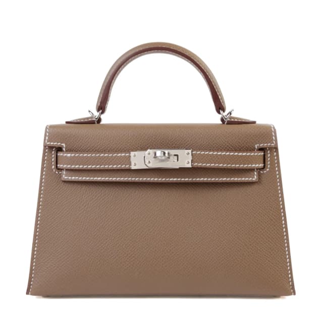 Hermès Mini Kelly II Etoupe (18) in Taupe Epsom leather from Ginza Xiaoma, photo 1 of 1