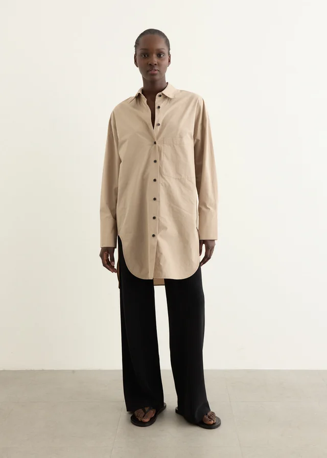 A.Emery Logan Shirt in LIGHT SABLE, image 1 of 1 from Incu