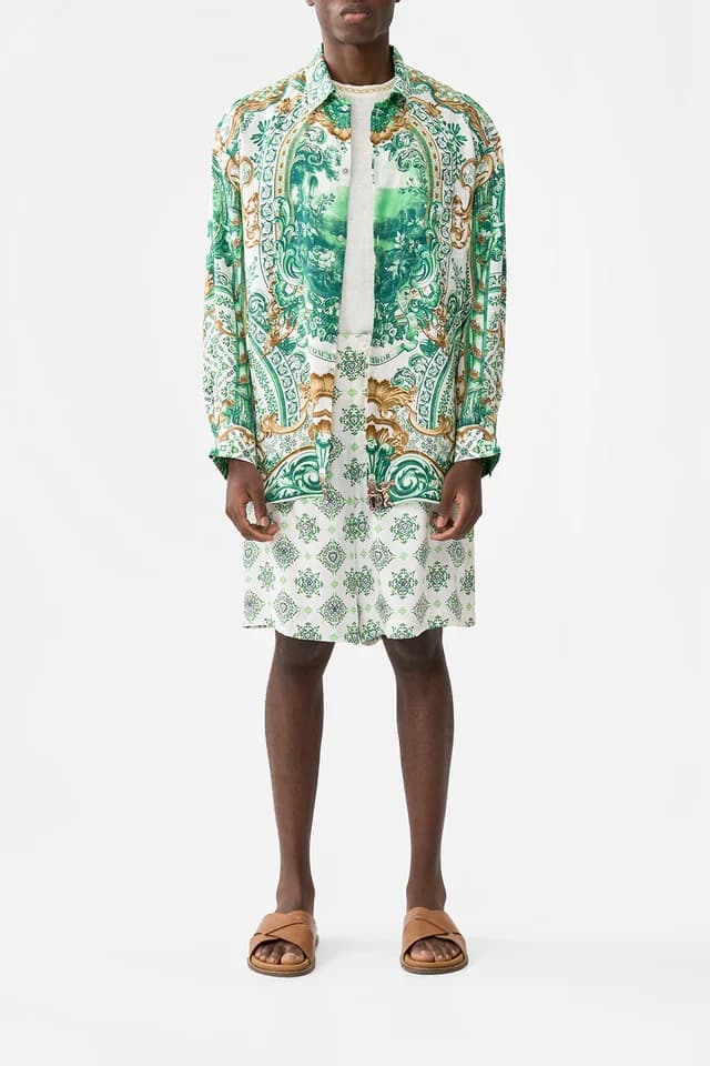 Camilla eBoutique FIXED WAIST MID LENGTH WALK SHORT CORRIDOR OF CALM, image 1 of 1 from CAMILLA