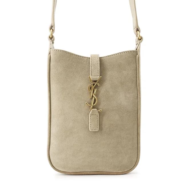 Saint Laurent Shoulder Bag Le 5 A 7 Mini Vertical Suede in Suede from The Reluxe, photo 1 of 1