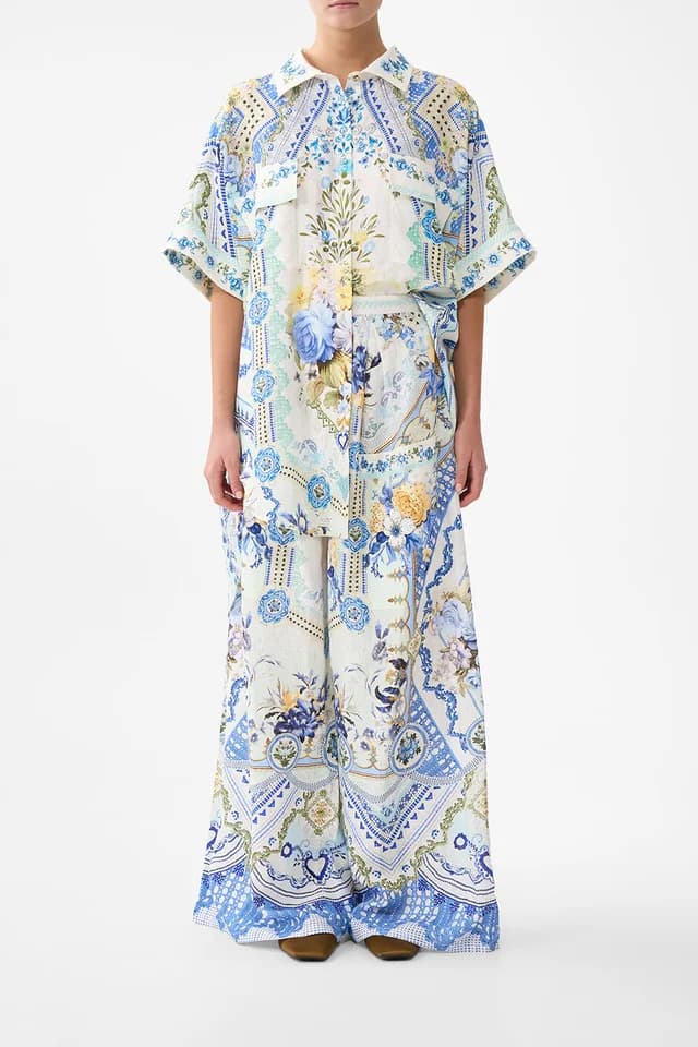 Camilla eBoutique WIDE LEG TROUSER WITH FRONT POCKETS MY HOMESPUN HEART, image 1 of 1 from CAMILLA