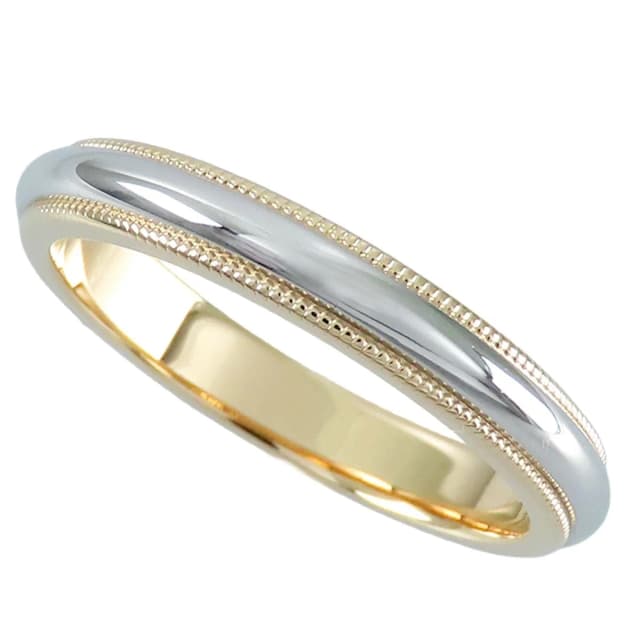 Tiffany & Co. Milgrain Ring Yellow Gold Platinum 18k Together Band in Yellow from The Reluxe, photo 1 of 1