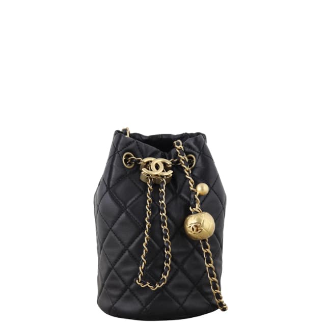 Chanel Pearl Crush Drawstring Bucket Bag in Lambskin from Luxe.It.Fwd, photo 1 of 1