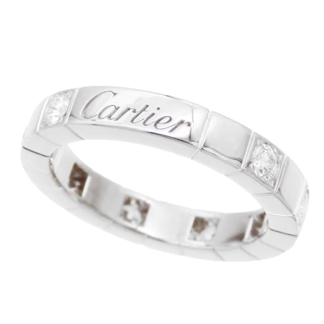 Cartier Lanieres Ring White Gold 18K Diamond 47 in White from The Reluxe, photo 1 of 1