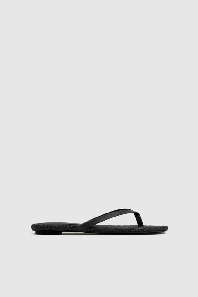 St Agni Woven Flip Flop - Black, image 1 of 1 from St. Agni
