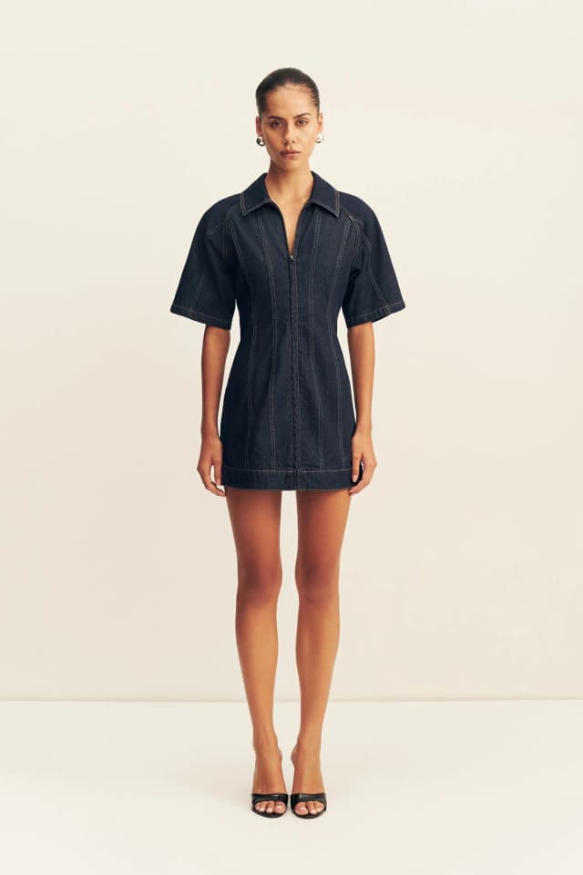 Shona Joy RITA SHORT SLEEVE STRUCTURED MINI DRESS, image 1 of 1 from Shona Joy