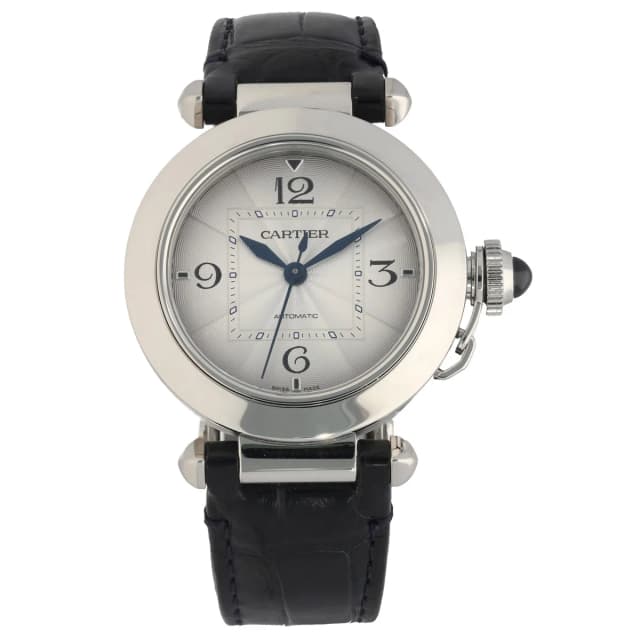 Cartier Pasha WSPA0012 35mm Stainless Steel Watch in Leather from H&T, photo 1 of 1