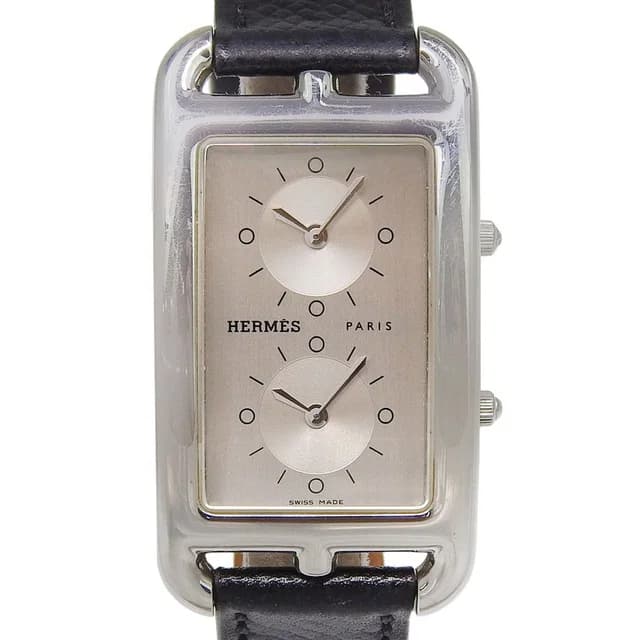 Hermès Cape Cod 2 Zone Duzon Stainless Steel Leather Quartz Analog Display in Leather from The Reluxe, photo 1 of 1