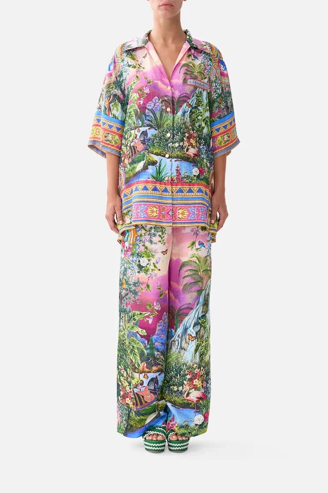 Camilla eBoutique BUTTON FRONT LOUNGE PANT TURKISH DELIGHT, image 1 of 1 from CAMILLA