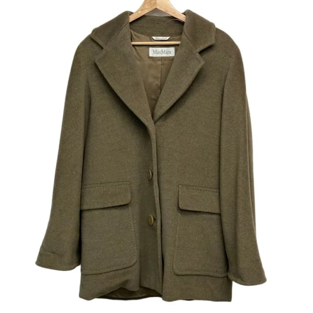 Max Mara Coat 40 M Dark Brown in Brown Cashmere from The Reluxe, photo 1 of 1