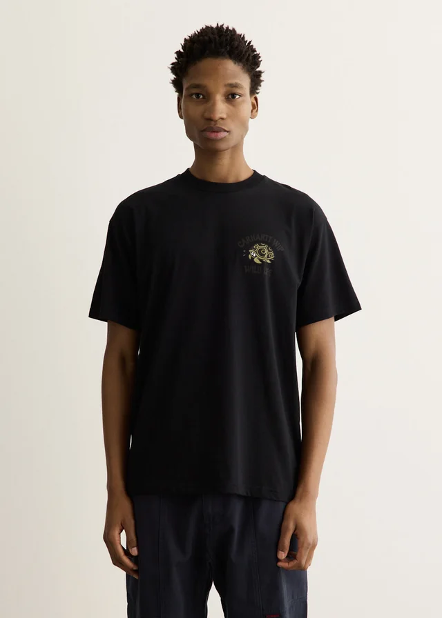 Carhartt WIP Wild Life T-Shirt in Black, image 1 of 1 from Incu