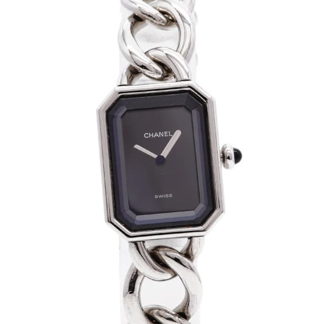 Chanel Premiere XL Black Dial Watch in Black from The Reluxe, photo 1 of 1