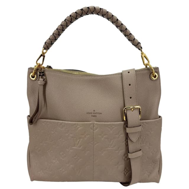 Louis Vuitton Maida Monogram Empreinte Leather Hobo Shoulder Bag Beige in Beige Leather from Dallas Designer Handbags, photo 1 of 1