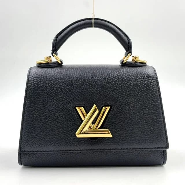 Louis Vuitton Twist One Handle PM Leather Black Handbag Gold in Black Leather from The Reluxe, photo 1 of 1