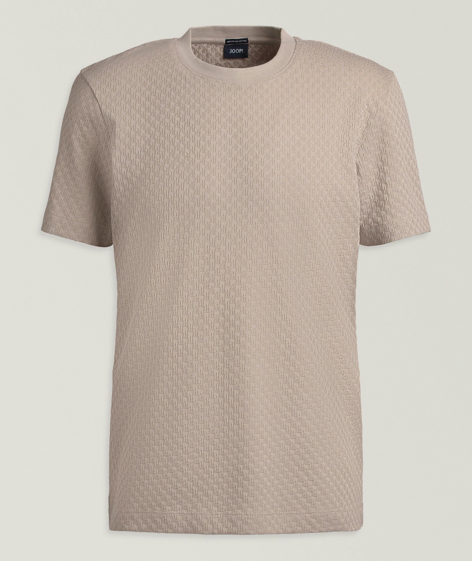 JOOP! Enrique Mercerized Cotton Knit T-Shirt in Brown Cotton & Cotton Blends, image 1 of 1 from Harry Rosen